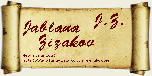 Jablana Žižakov vizit kartica